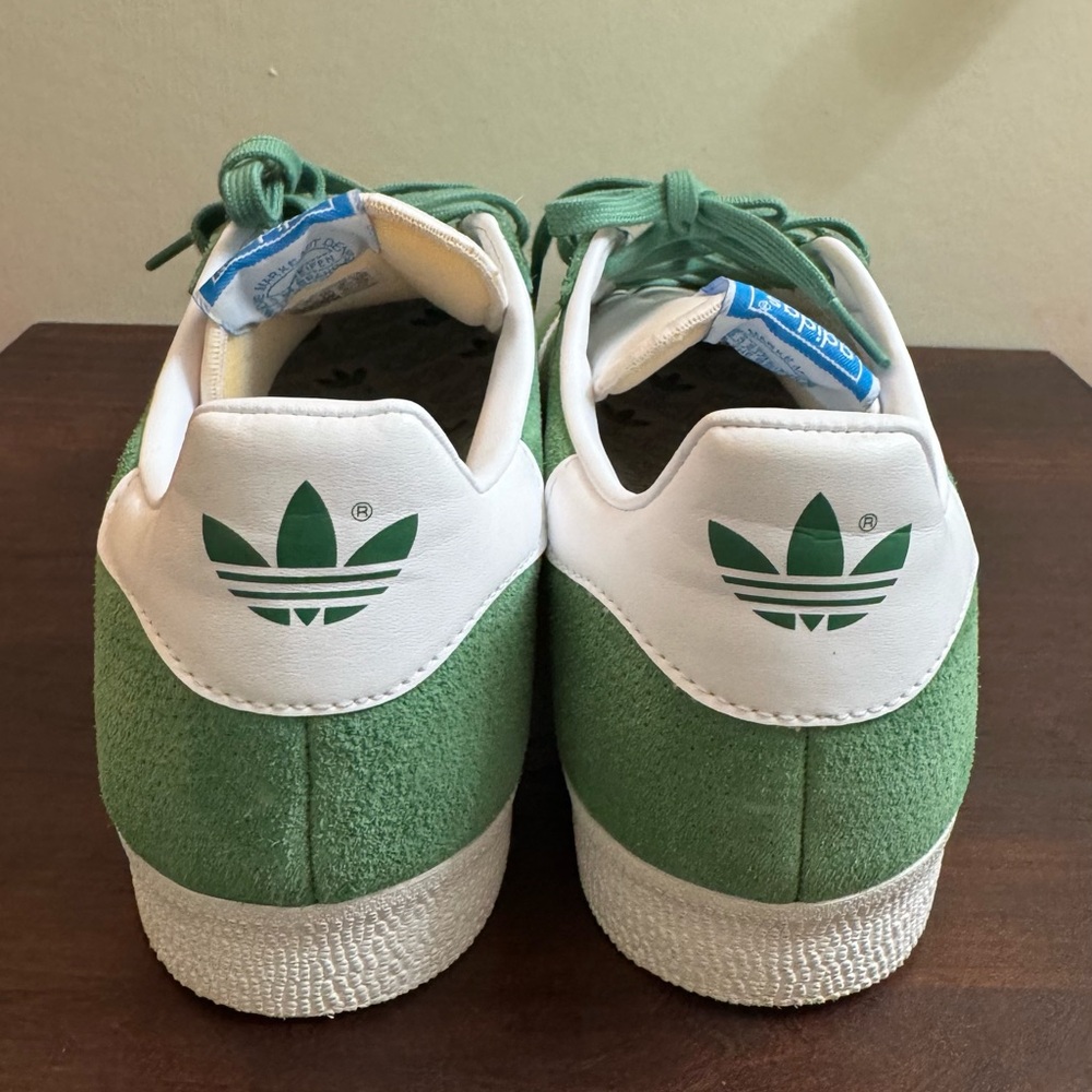 Adidas Gazelle Suede Green/White – Men’s Size 12 – NEW - Picture 6 of 11